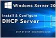 Install and Configure DHCP Server on Windows Server 201